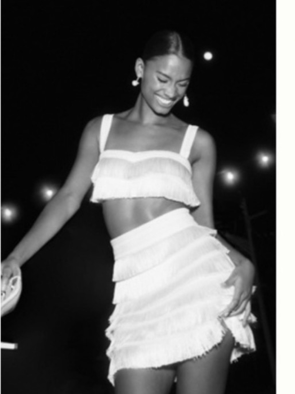 MARE MARE FRINGE CROP TOP & MINI SKIRT SET